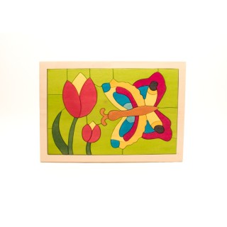 Holzpuzzle Schmetterling