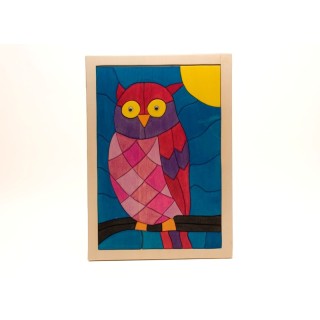 Holzpuzzle Eule