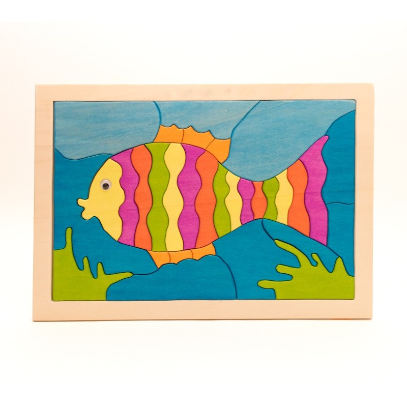 Holzpuzzle Fisch