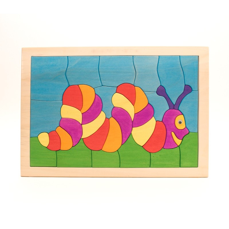 Holzpuzzle Tatzelwurm