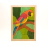 Holzpuzzle Papagei