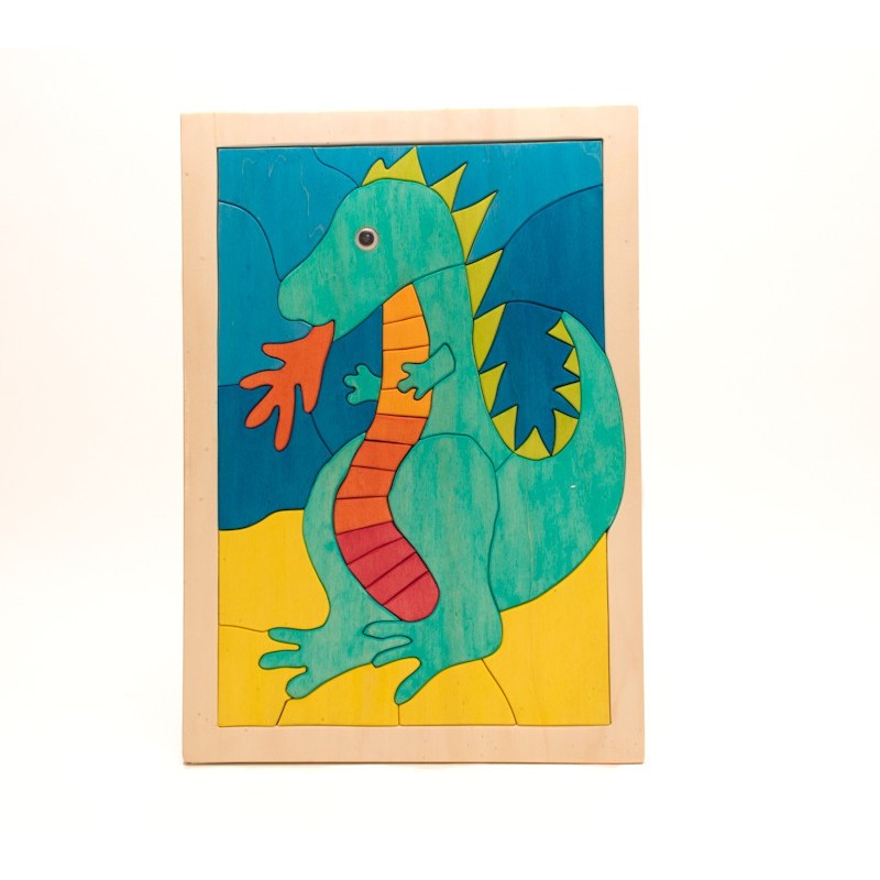 Holzpuzzle Drache